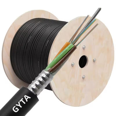 Hot Selling GYTA 24 Cores Stranded Loose Tube For Aerial Duct Anti Moisture Installation Optical Fiber Cable