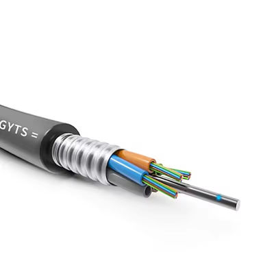 GYTS GYTA 48 Core G652D Single Mode Stranded Loose Tube Armored Fiber Optic Cable