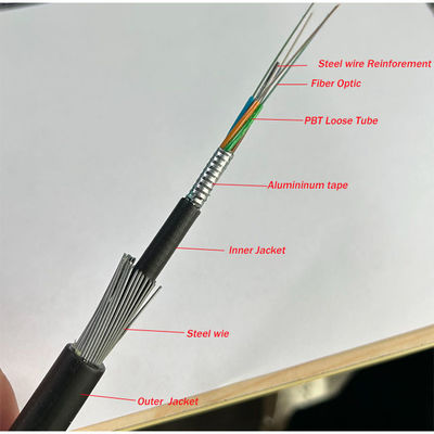 Under Sea Fiber Optic Cable GYTA33 48 96 144 Cores Under Water Optical Fiber Cable