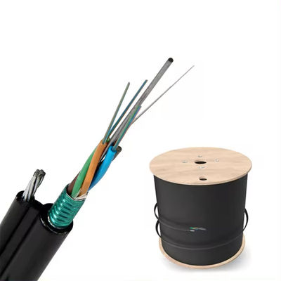 8 12 24 Core GYTC8Y/GYTC8S Strand Fiber Optic Cable Self Supporting Fiber Optic Cable