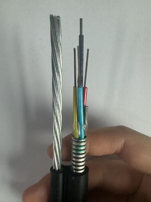 72 Core Outdoor Aerial Self Supporting Steel Wire Armored Optical Fiber GYTC8S GYTC8A Cable