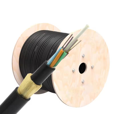 ADSS double  jacket Single Mode Self-Supporting 24 Core 48 Core Fiber Optic Cable G652D For Aerial
