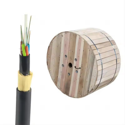 ADSS double  jacket Single Mode Self-Supporting 24 Core 48 Core Fiber Optic Cable G652D For Aerial