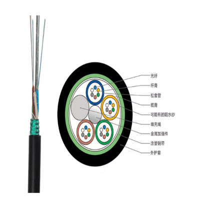 GYTS 48 Core Single Mode Multimode Moisture Resistant Steel Tape Armoured Duct Fiber Optic Cable 1km Price List per