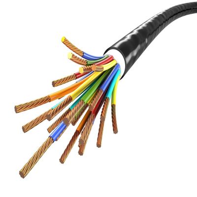 48 Core Armored Photoelectric Hybrid Fiber Optic Cable GDTA GDTS With 2x2mm Power Wires