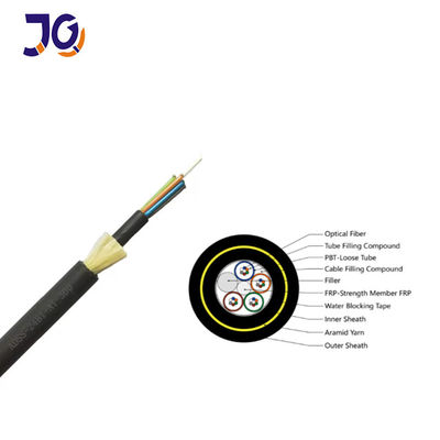 Jiqian Factory ADSS Self-Supporting Optic Fiber Cable 12 24 48 Core Span 120m Fiber Optic Cables G652D ADSS 567 Core