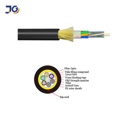 Jiqian Factory ADSS Self-Supporting Optic Fiber Cable 12 24 48 Core Span 120m Fiber Optic Cables G652D ADSS 567 Core