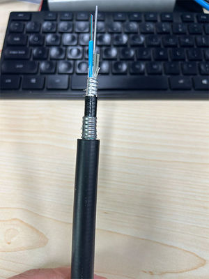 Single Mode G652D 24 48 Core Optical Direct Burial Fiber Optic Cable GYTA53