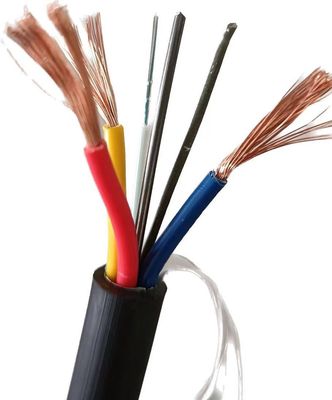 12 Core OPLC Hybrid Fiber Optic Cable Composite Fiber Cable With Copper Conductor
