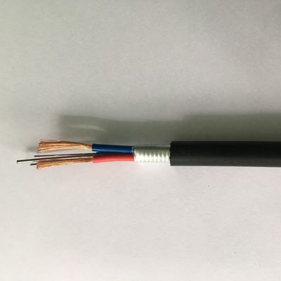 4 Cores Composite OPLC Hybrid Fiber Optic Cable With Copper Conductor
