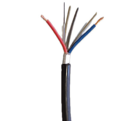 4 Cores Composite OPLC Hybrid Fiber Optic Cable With Copper Conductor