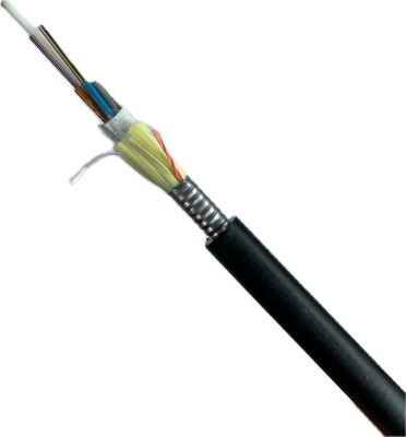 12/24/36/48 /96 Cores Singlemode ADSS ARSS Fiber Optic Cable With Steel Tape Armor