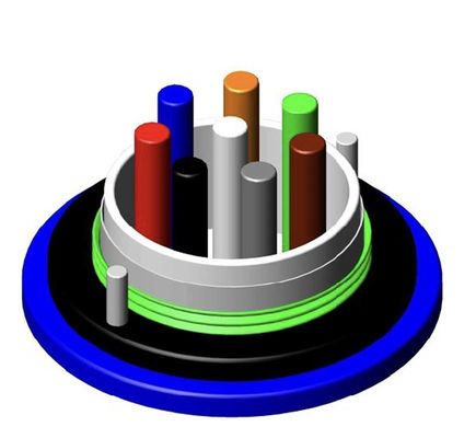 MGXTSV Fiber Optic Cable Fire Retardant Anti-Rodent LSZH Armored Mining Duct Telecommunication