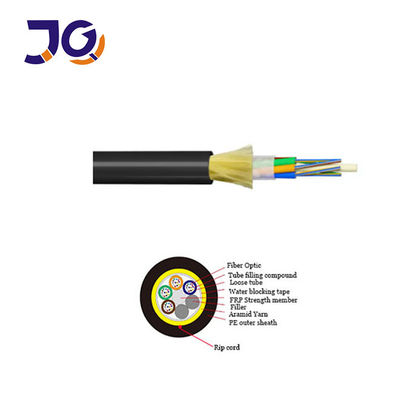 ADSS All Dielectric Self Supporting Fiber Optic Cable 48 Core Span 120m