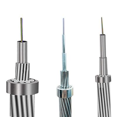 Quality  OPGW Fiber Optic Cable 24 48 Core Single Mode G652D Power System Aerial Optical Cable factory