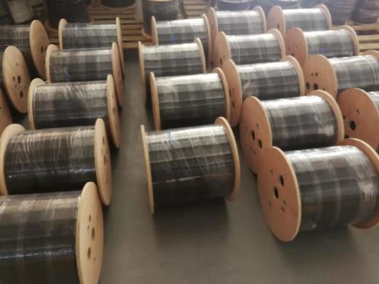 LSZH Jacket 2km/Drum FTTH Fiber Optic Drop Cable Black White Colour