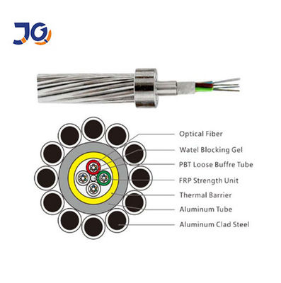 OPGW Power Optical Fiber  4/6/8/12/24/36/48 Core Single Mode Composite Overhead Ground Wire Armored Communication Cable