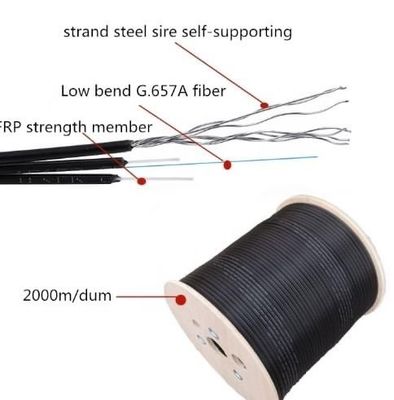 FTTH Drop Cable 1 Core 2 Cores 4 Core GJYXFCH single mode G657A G652D