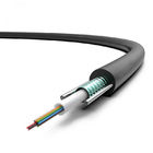 Black GYXTW 12 Cores G652 Aerial Fiber Optic Cable