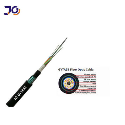 12 24 48 96 144 Core Double Sheath Double Armored Fiber Optic Cable For Underground Installation