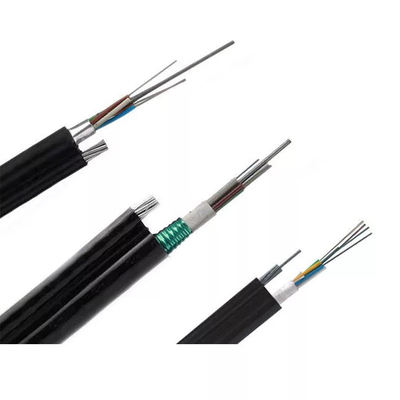 Jiqian overhead outdoor 48 core fig 8 fiber optical cable Self Supporting Armored figure 8 fiber optic cable GYTC8S