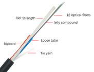 Self Supported 80m Span 12 Core ASU Cable , ADSS Fiber Optic Cable