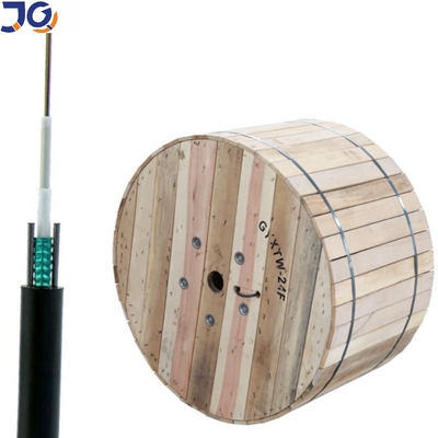 4 6 8 12 24 Cores GYXTW Singlemode Outdoor Fiber Optic Cable Steel Tape Armored Parallel Steel Wire