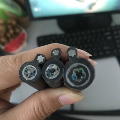Aerial Figure 8 Self-supporting GYXTC8S GYTC8A GYXTC8Y GYTC8S Fiber Optic Cable With Steel Wire Messenger