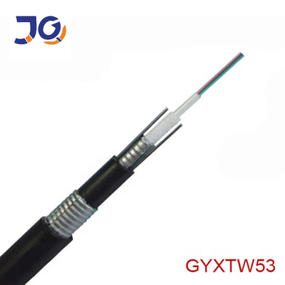 Single Mode Underground Outdoor Fiber Optic Cable 12 24 48 Core GYXTW53