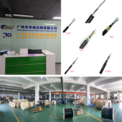 Double Jacket Double Armoring Figure 8 GYFTC8S53 Aerial 6 24 48 96 Core Fiber Optic G652d Cable Per Meter