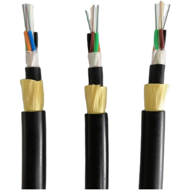 Aerial Outdoor 48 Cores Singlemode G652 ADSS Fiber Optic Cable With Aramid Yarn