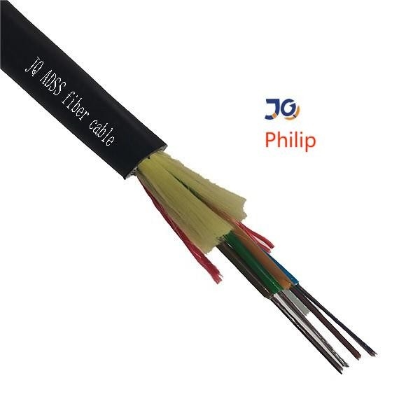 FRP ADSS Outdoor Fiber Optic Cable HDPE Sheathed With Aramid Yarn