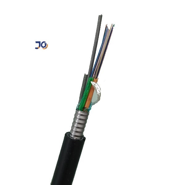 Single Mode 12/24 /48 Core Overhead Armored GYTS GYTA Outdoor Optical Cable