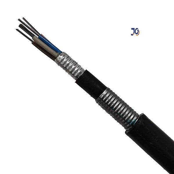 Anti Rodent Double PE 2-144 Core G652D Direct Buried  Fiber Optic Cable GYTA53 GYTS53