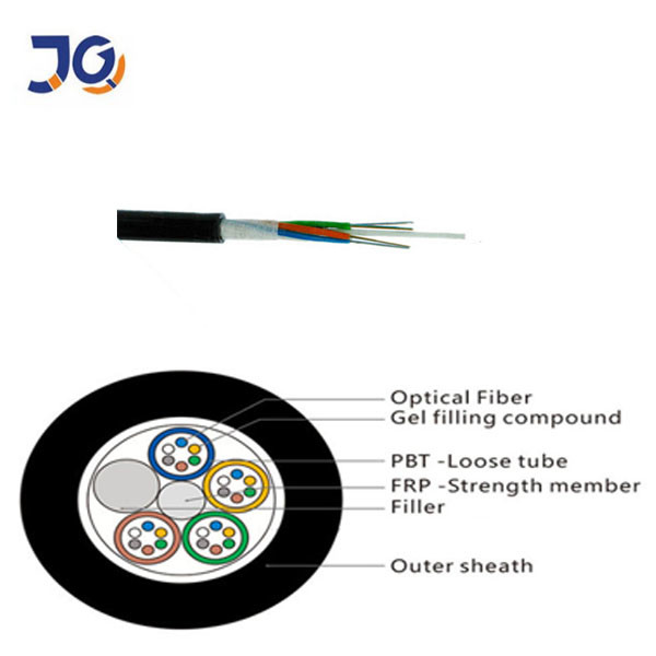 Outdoor 144 Core Fiber Optic Cable GYFTY GYTY Multi Mode Loose Tube Telecom Cable