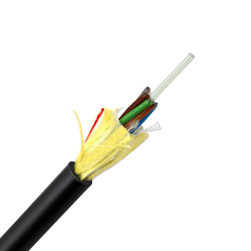 JQ 9.8mm Fiber Optic ADSS Cable For 100M/200M/300M/400M Span