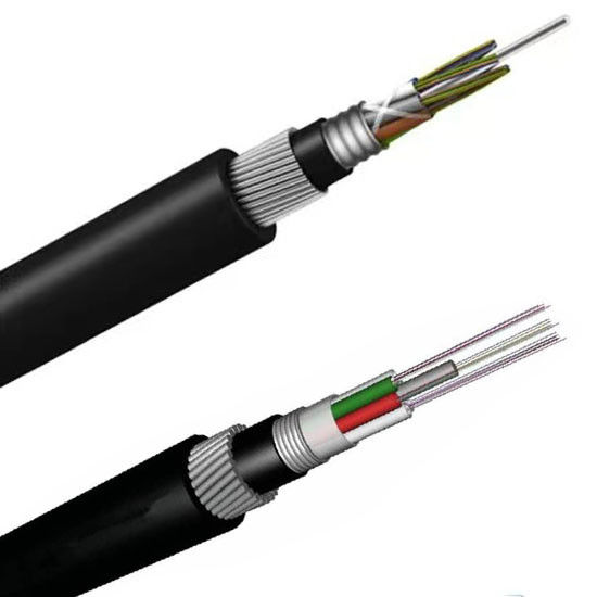 GYTA33 Underwater Underground Fiber Optic Cable 1000 Strong Thick Armoured Direct Burial Optic Fiber Cable