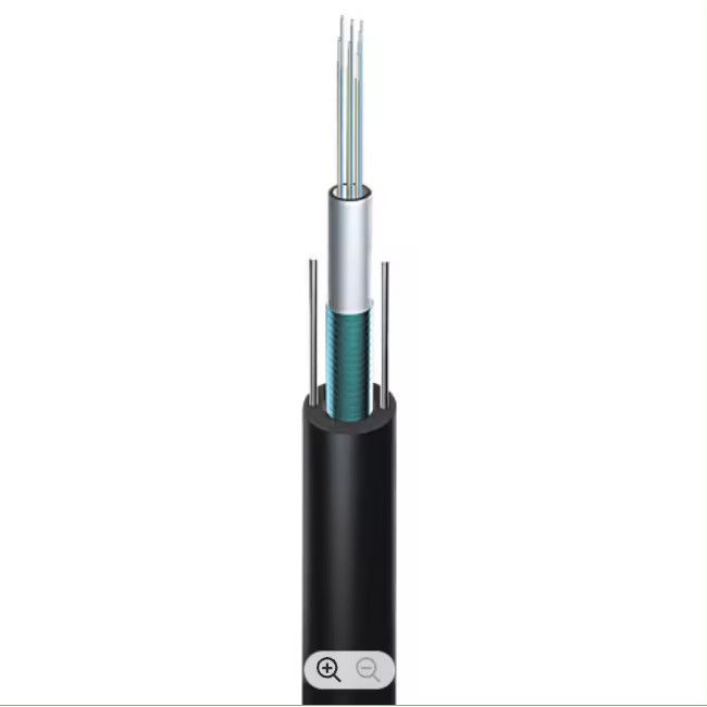 GYXTW Armored Fiber Optic Cable Single Mode G652D Two Steel Wire Strength