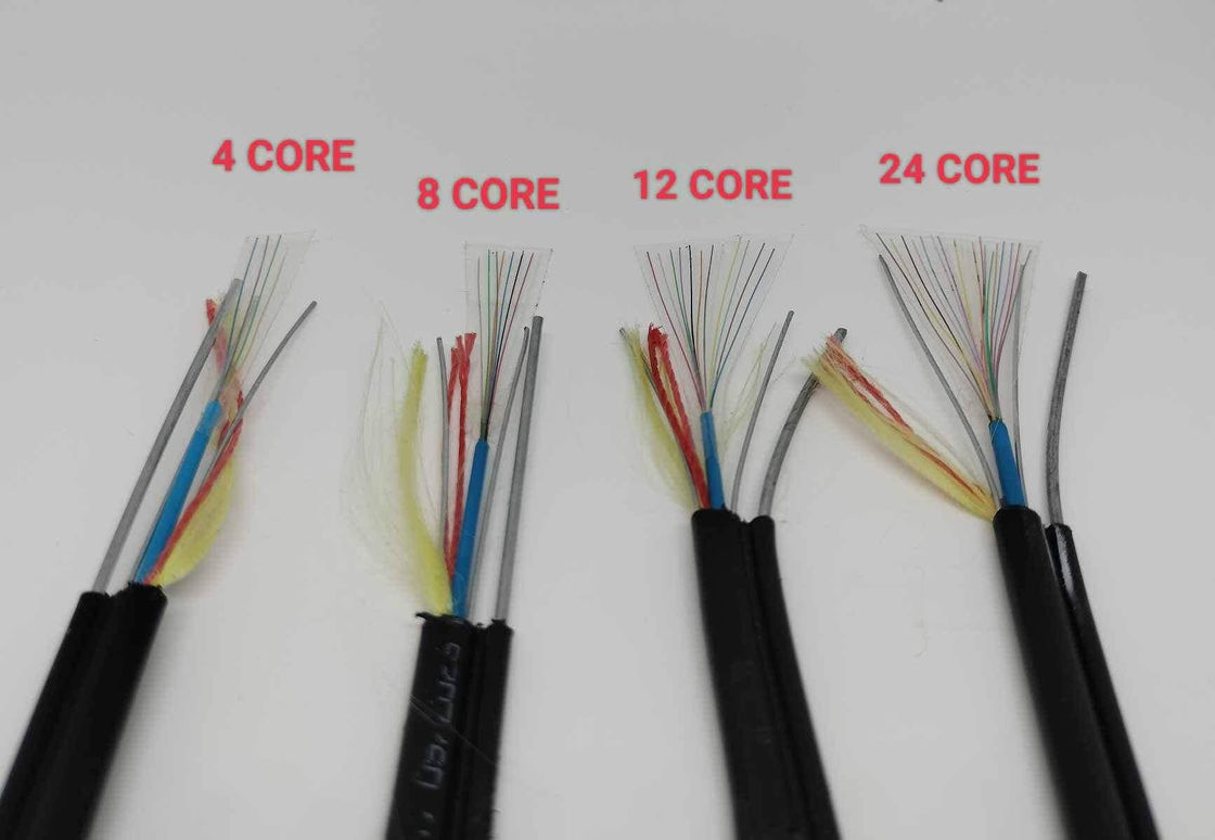 1.6mm Steel Wire Strength Member FTTH Mini Figure 8 Fiber Optic Cable