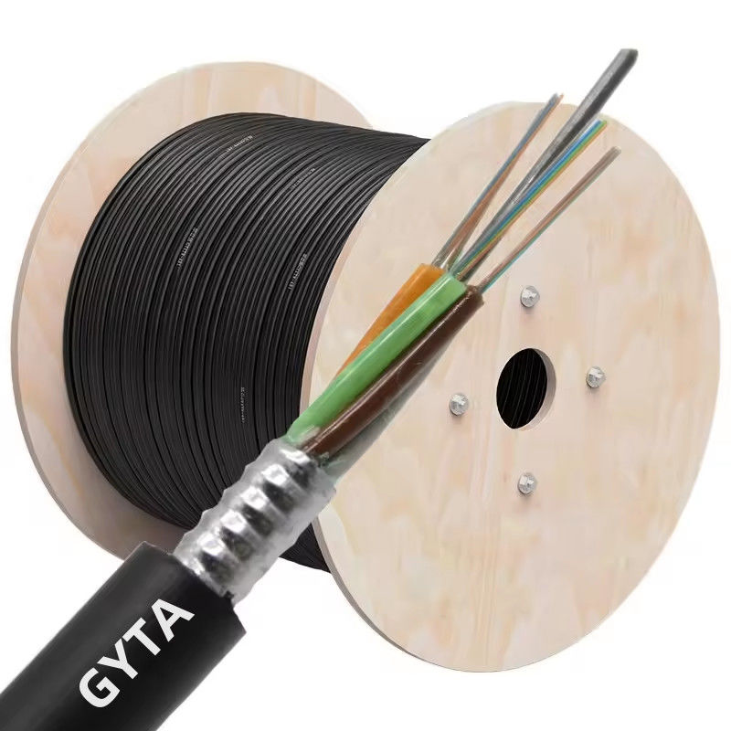 Hot Selling GYTA 24 Cores Stranded Loose Tube For Aerial Duct Anti Moisture Installation Optical Fiber Cable