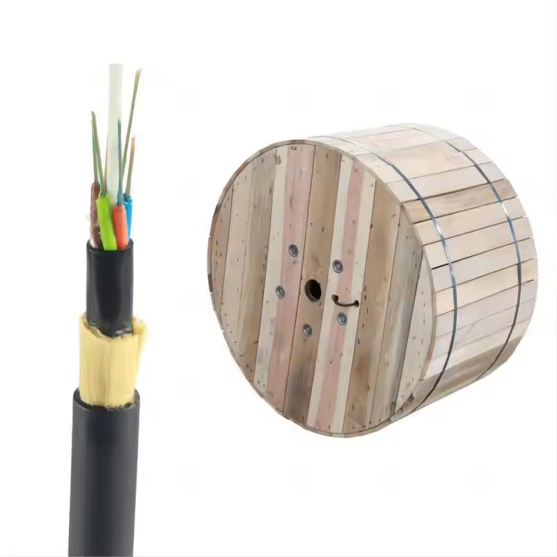 Outdoor Aerial Self Supporting Fiber ADSS Cable 24 Core 48core OHDPE Jacket 100-200m Span SM MM Fiber Optical Cable