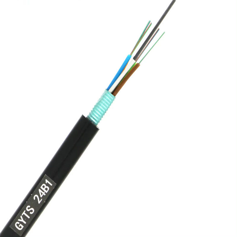 24 Core Outdoor Loose Tube Stranded Direct Buried GYTS Communication Cable Armoured Optical Fiber Cable