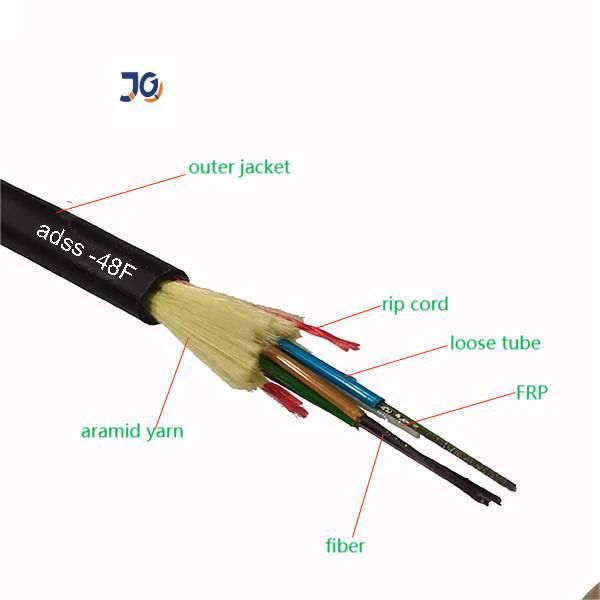 Black LSZH PE HDpe Jacket Aerial Drop FTTH Fiber Cable With Loose Tube
