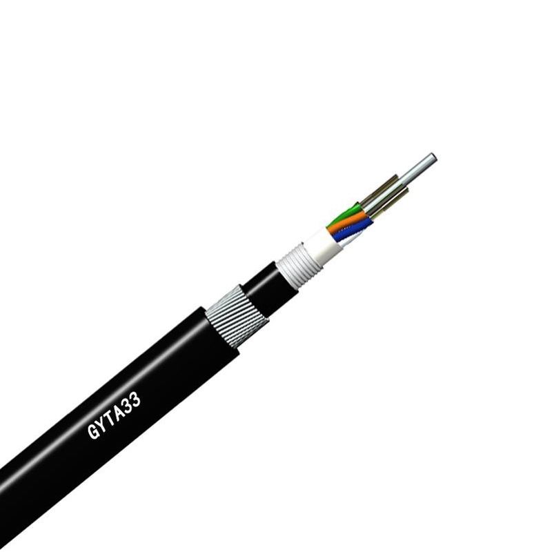 Underground Submarine Optical Fiber Cable GYTA33 Underwater Stranded Armoured Loose Tube Fiber Optic Cable