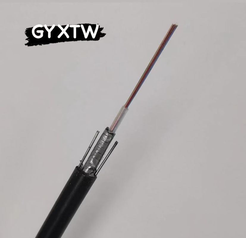 Outdoor Singlemode Overhead Armored Fibre Optical Cable Gyxtw 2 4 6 8 12 24 Core Fiber Optic Cable
