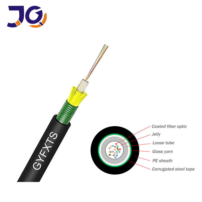 GYFXTS Unitube Central Loose Tube Outdoor Fiber Optic Cable Armored Cable