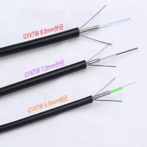 2 - 24 Core Aerial Duct Armored GYXTW Fiber Optic Cable Outdoor Overhead Installation