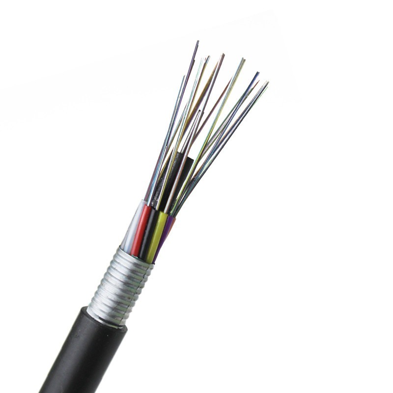 GYTA Aluminium Armored Fiber Optic Cable 2 to 144 Core Loose Tube Outdoor Duct Direct Burial Installation
