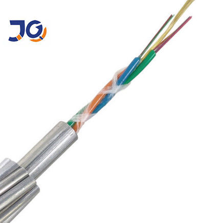 Armored G652d OPGW 24 Core Single Mode Fiber Optic Cable