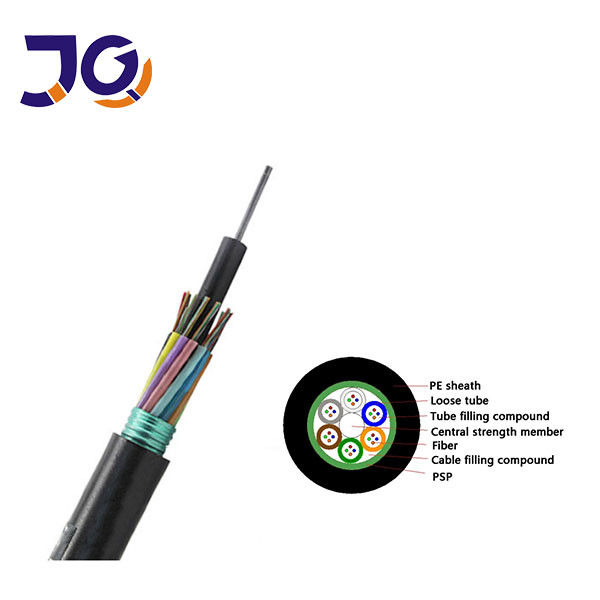 Direct Burial Steel Armored Fiber Optic Cable 72 Cores